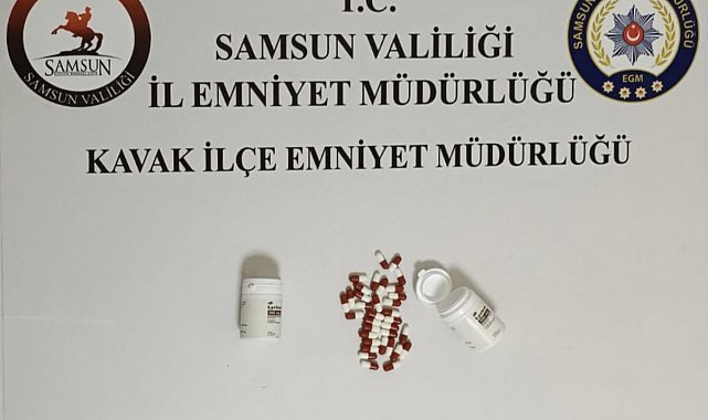 Samsun'da uyuşturucu hapla yakalanan şüpheli tutuklandı