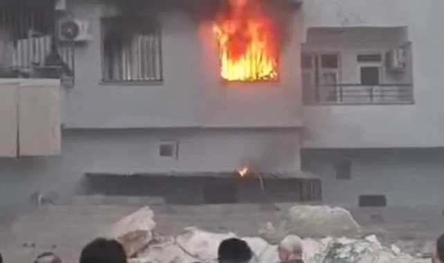 Şanlıurfa'da yangın paniği: Alev alev yanan daire küle döndü