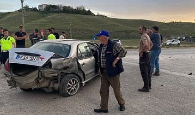 Sarıkaya'da iki araç çarpıştı: 1 yaralı