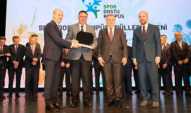 Selçuk Üniversitesine "Spor Dostu Kampüs" ödülü