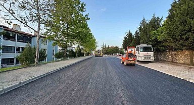 Serdar'da sıcak asfalt çalışması