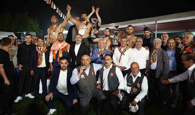 Serik'te Başpehlivan Cengizhan Şimşek oldu