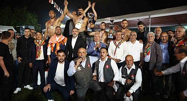 Serik'te Başpehlivan Cengizhan Şimşek oldu