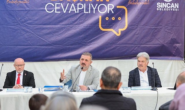 Sincan'da 'Vatandaş Soruyor, Başkan Cevaplıyor' isimli toplantının adresi Akşemsettin Mahallesi oldu