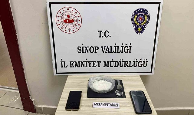 Sinop'ta 71.9 gr. metamfetamin maddesi ele geçirildi