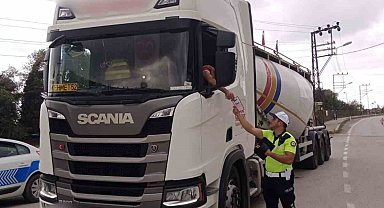 Sinop'ta ağır tonajlı araç sürücülerine uyarılar