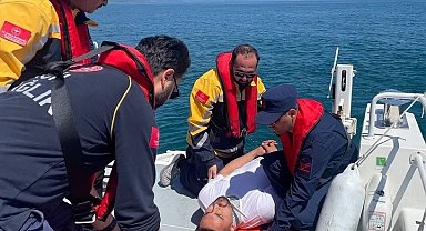 Sinop'ta denizde tatbikat