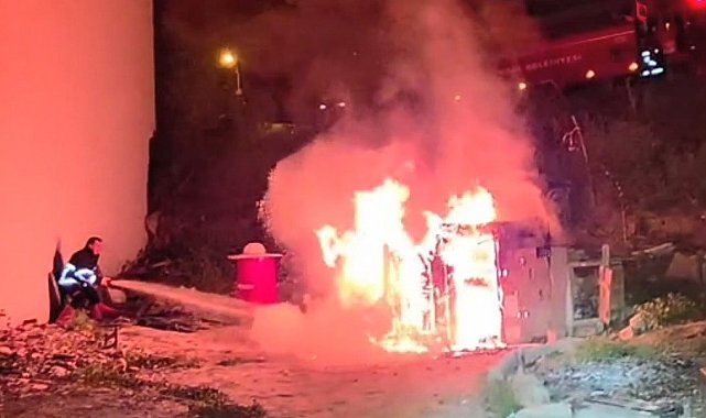 Sinop'ta kümes yangını