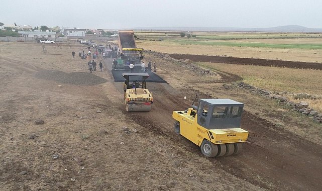 Şırnak'ta BSK asfalt serimi başladı