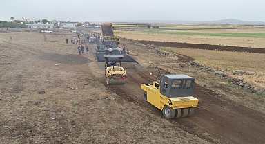 Şırnak'ta BSK asfalt serimi başladı