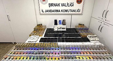 Şırnak'ta jandarma ekipleri 6 milyon 800 bin lira değerinde kaçakçılığı önledi