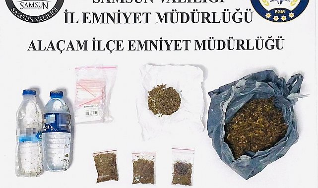 Şişe içinde sıvı bonzai ile yakalandı