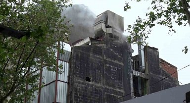 Şişli'de 5 katlı boş binada yangın