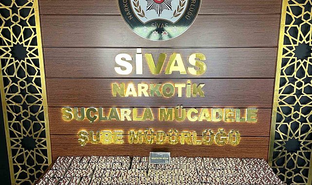 Sivas'ta 13 bin 821 sentetik ecza hap ele geçirildi: 3 tutuklama