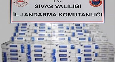 Sivas'ta binlerce bandrolsüz sigara ele geçirildi