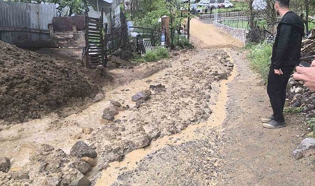 Sivas'ta sağanak sonrasında ahır, sel sularına teslim oldu