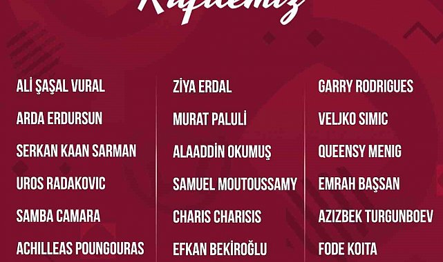 Sivasspor'un Samsunspor kafilesi açıklandı: Rey Manaj kadroda yer almadı