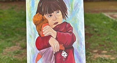 Siverek'te ortaokul öğrencilerinden Gazze temalı resim sergisi