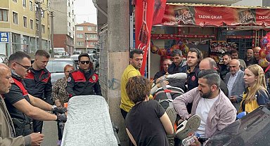 Sokak ortasında darp edildi