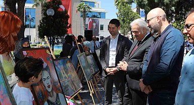 Söke'de minik yüreklerden "Eksik Parçam Sensin" sergisi