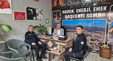 Soma İlçe Emniyet Müdürü Er'den muhtarlara ziyaret