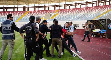 Son dakika golü sahayı karıştırdı, olaylara çevik kuvvet müdahale etti