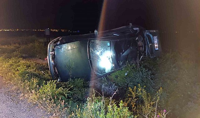 Takla atan araçta 27 yaşındaki genç hayatını kaybetti