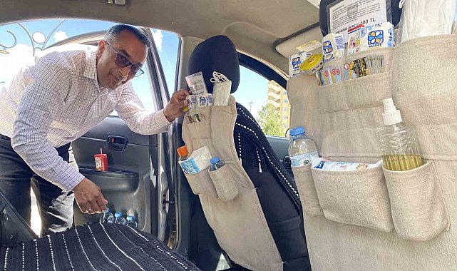 Taksisine hijyen köşesi kurdu, müşteri memnuniyeti katlandı