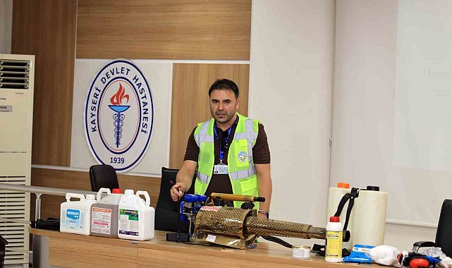 Talas Belediyesi'nden biyosidal eğitimine uzman desteği