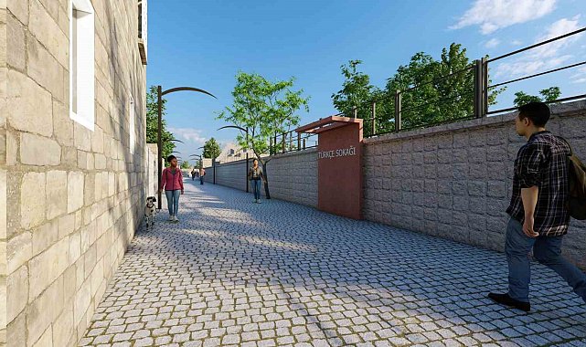 Talas'ta 'Türkçe Sokağı' hayat buluyor