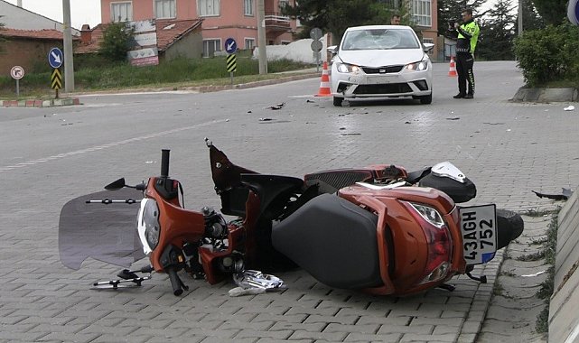 Tavşanlı'da trafik kazası, 1 yaralı