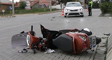 Tavşanlı'da trafik kazası, 1 yaralı