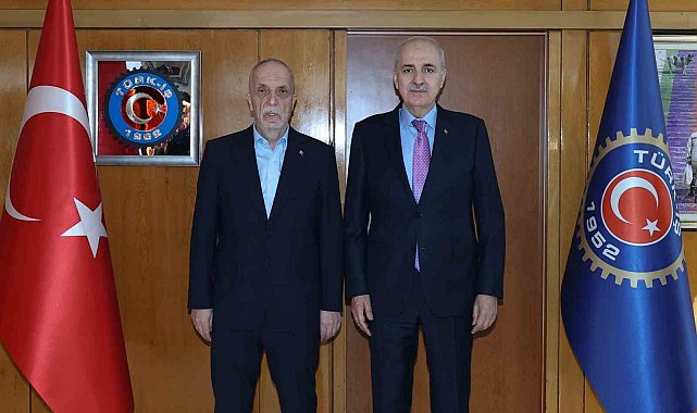 TBMM Başkanı Kurtulmuş, TÜRK-İŞ'i ziyaret etti