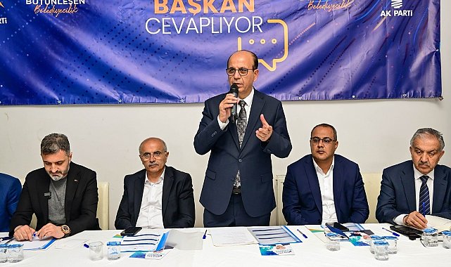 Tecde Mahallesi'nde "Vatandaş soruyor, başkan cevaplıyor" toplantısı