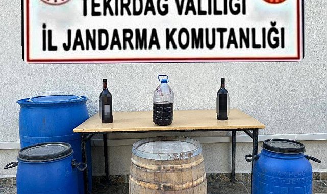 Tekirdağ'da jandarmadan kaçak içki ve tütün operasyonu