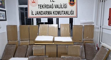 Tekirdağ'da jandarmadan ruhsatsız silah ve kaçak ürün operasyonu