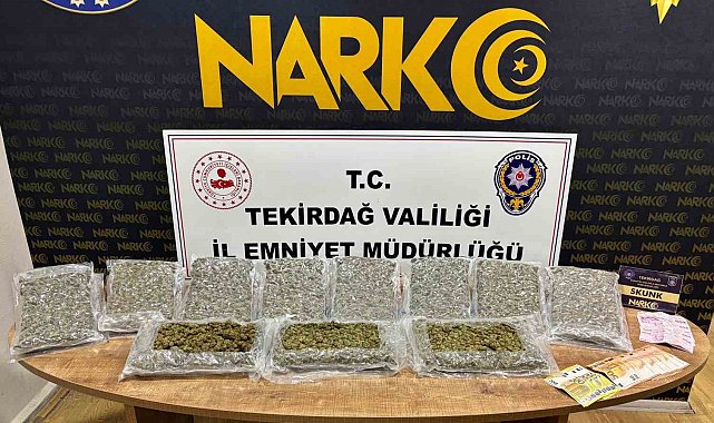 Tekirdağ'da uyuşturucu operasyonlarında 10 kişi tutuklandı
