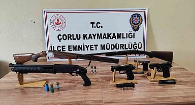 Tekirdağ'da uyuşturucu ve silah operasyonlarında 32 aranan kişi yakalandı