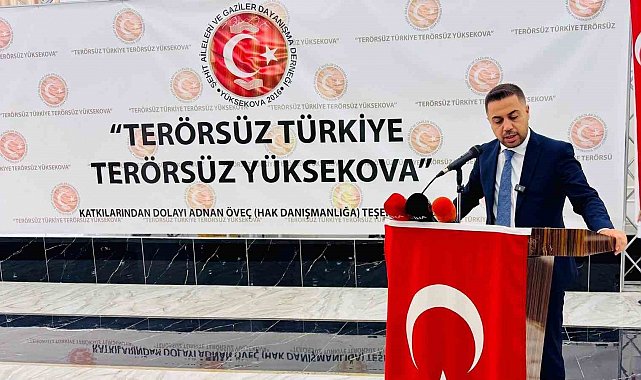 Terörsüz Türkiye, terörsüz Yüksekova için Erdoğan'a tam destek