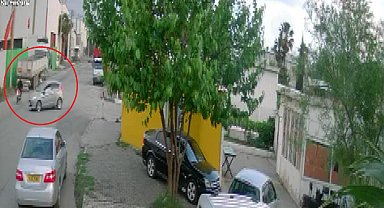 Tıra çarpan motosikletli çocuğun öldüğü kaza kamerada