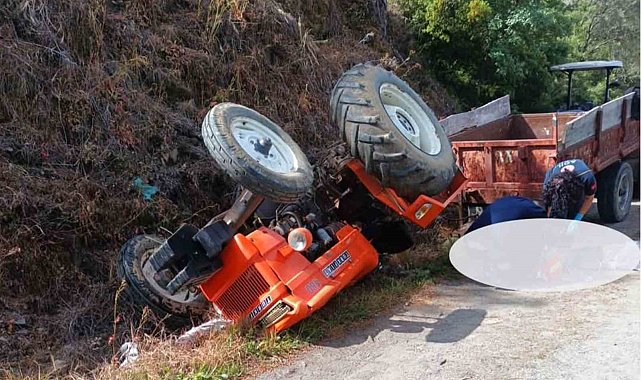 Traktör kazasında 1 kişi hayatını kaybetti