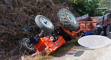 Traktör kazasında 1 kişi hayatını kaybetti