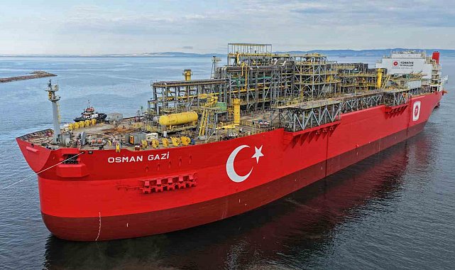 Türkiye'nin ilk yüzer üretim platformu "Osman Gazi" doğal gaz üretimini iki katına çıkaracak