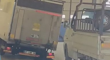 TÜVTÜRK'te şaka gibi kaza