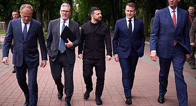 Ukrayna'da bir araya gelen Avrupalı liderlerden Rusya'ya yeni yaptırım tehdidi