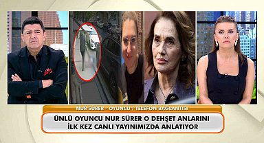 Ünlü sanatçı Nur Sürer, Şişli'deki cinayet anlarını canlı yayında anlattı