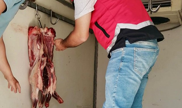 Uygun şartlarda taşınmayan 34 kilo et imha edildi