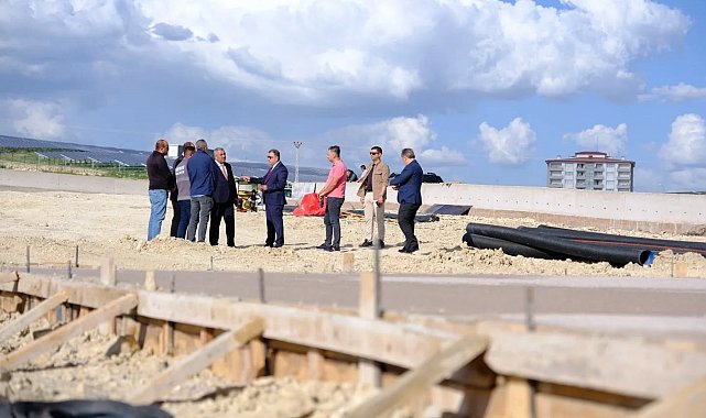 Vali Eldivan, Hayvan Bakım Evi inşaat sahasında incelemelerde bulundu