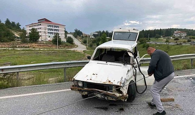 Yağışlı havada kazalar arttı