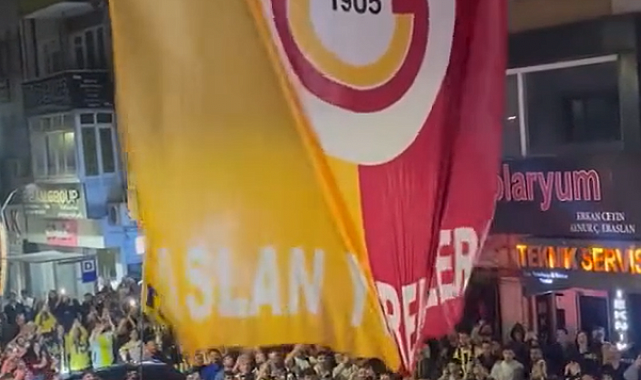 Yalova'da Fenerbahçe taraftarlarından Galatasaray bayraklarına saldırı